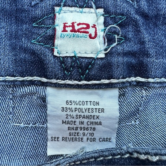 H2J Hydraulic Capris Low Rise Distressed Cuffed Sz 9/10 - Picture 5 of 5